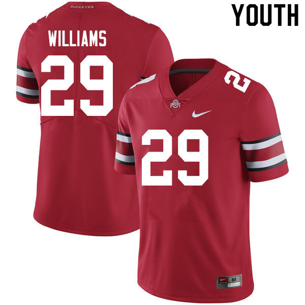 Youth #29 Kourt Williams Ohio State Buckeyes College Football Jerseys Sale-Scarlet